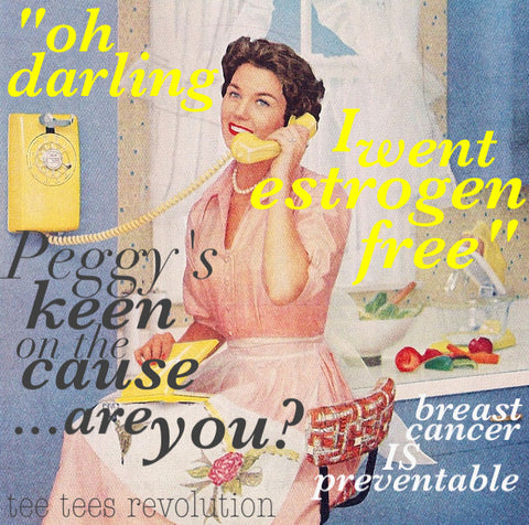 Peggy's Keen on The Estrogen Free Diet ~ sticker